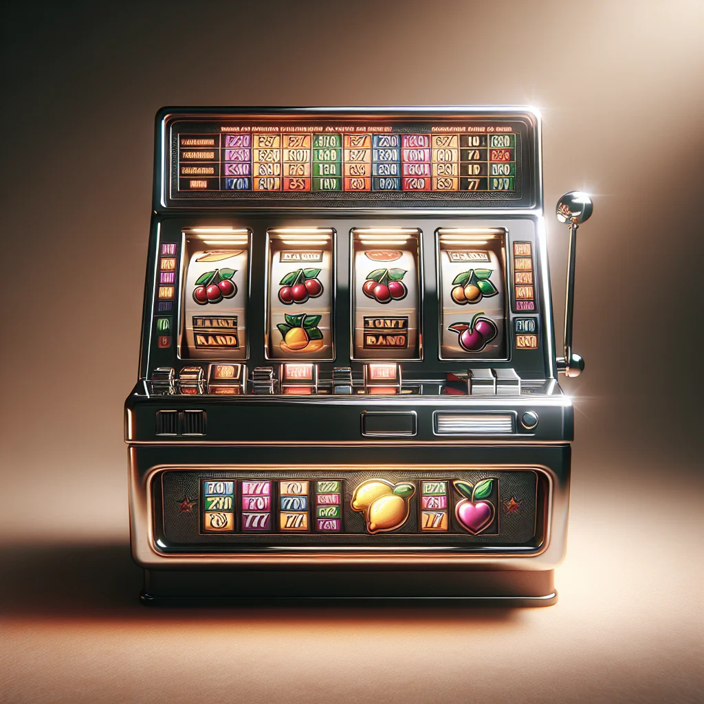 Máquina caça-níqueis com símbolos variados